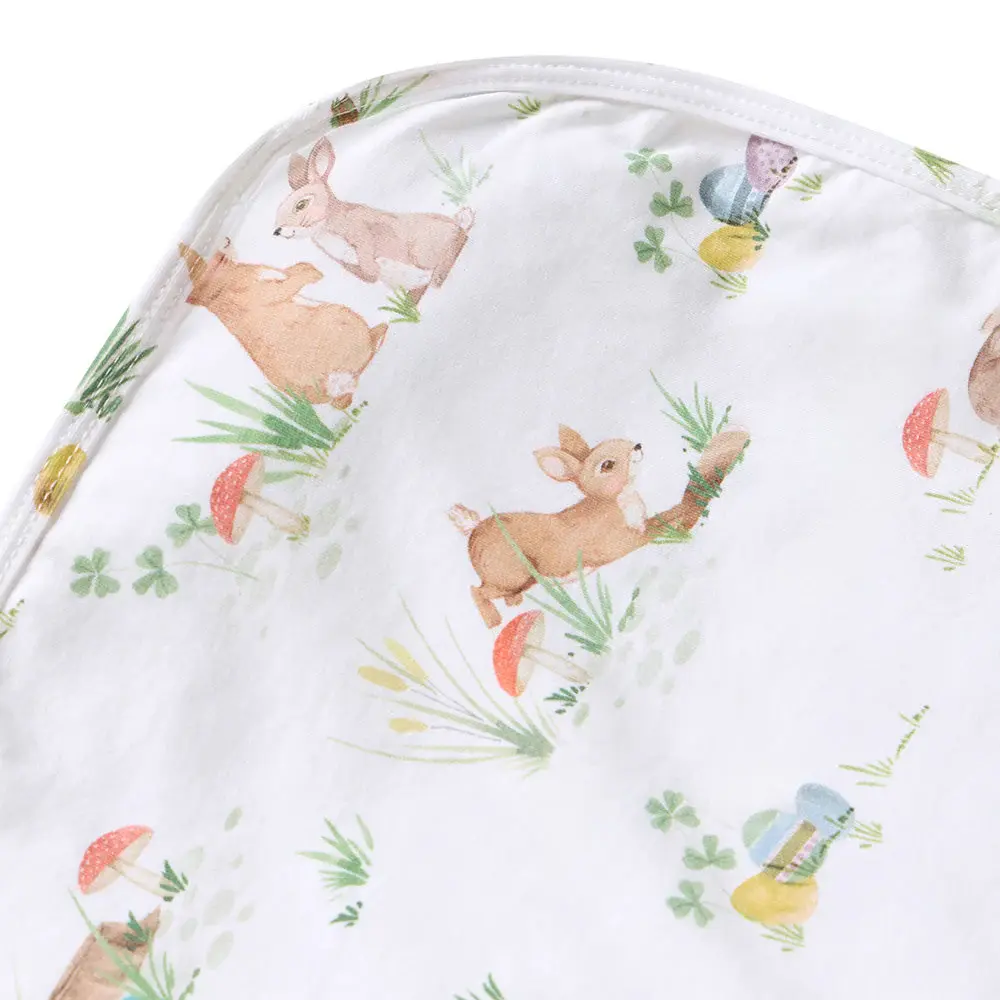Snuggle Hunny Kids Snuggle Hunny Easter Bunnies Organic Jersey Wrap & Beanie Set