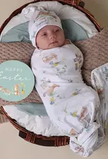 Snuggle Hunny Kids Snuggle Hunny Easter Bunnies Organic Jersey Wrap & Beanie Set