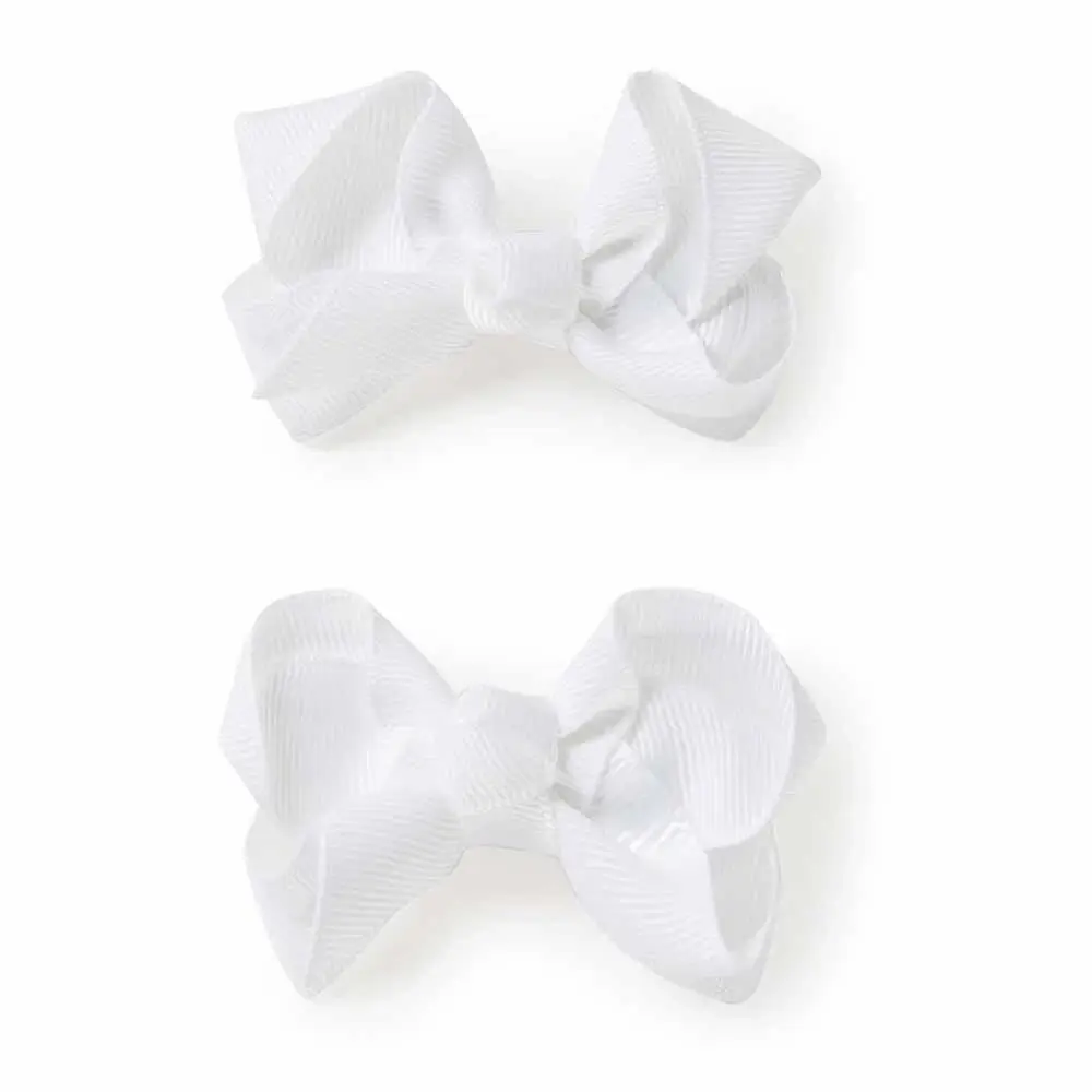 Snuggle Hunny Kids Snuggle Hunny White Piggy Tail Hair Clips - Pair
