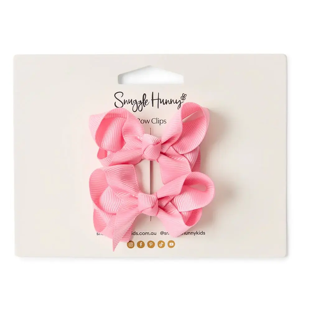 Snuggle Hunny Kids Snuggle Hunny Sherbet Pink Piggy Tail Hair Clips - Pair