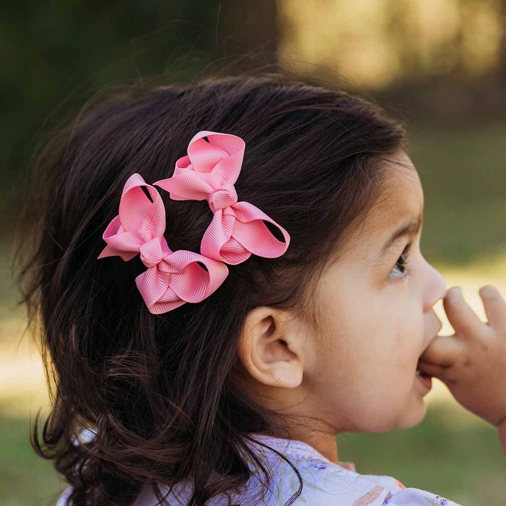 Snuggle Hunny Kids Snuggle Hunny Sherbet Pink Piggy Tail Hair Clips - Pair