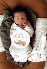 Snuggle Hunny Kids Snuggle Hunny Kanga Organic Jersey Wrap & Beanie Set