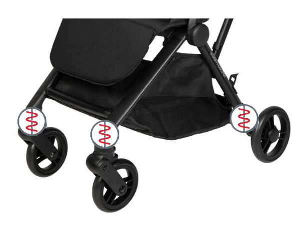 SafeNSound SafeNSound Cabin Travel Stroller Black