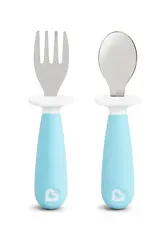 Munchkin Munchkin Raise Toddler Fork and Spoon Set (Blue)