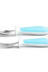Munchkin Munchkin Raise Toddler Fork and Spoon Set (Blue)