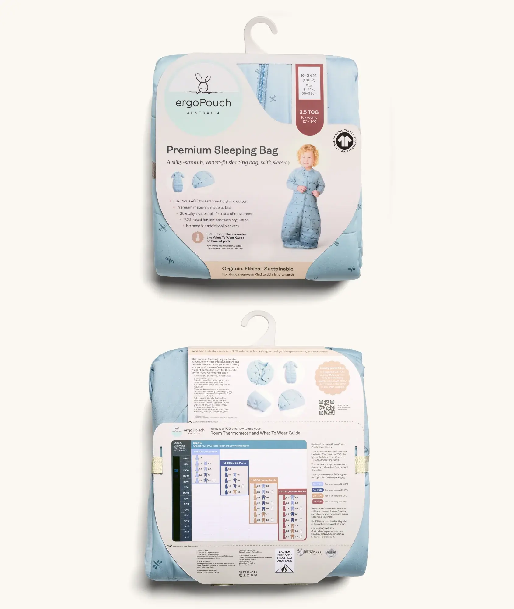 ErgoPouch ErgoPouch Premium Sleeping Bag 3.5 TOG - Bon Appetit