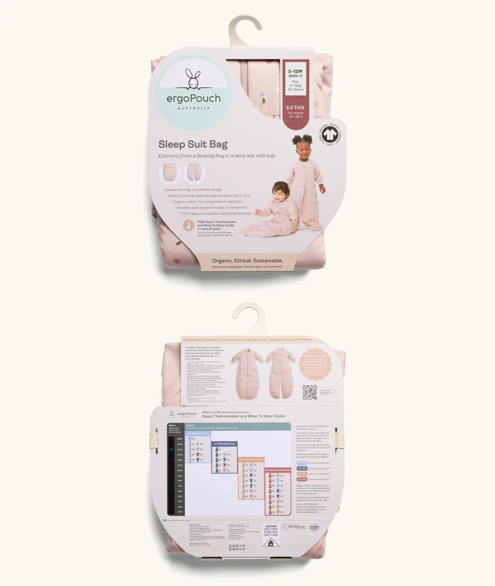 ErgoPouch ErgoPouch Sleep Suit Bag 2.5 TOG Bon Appetit