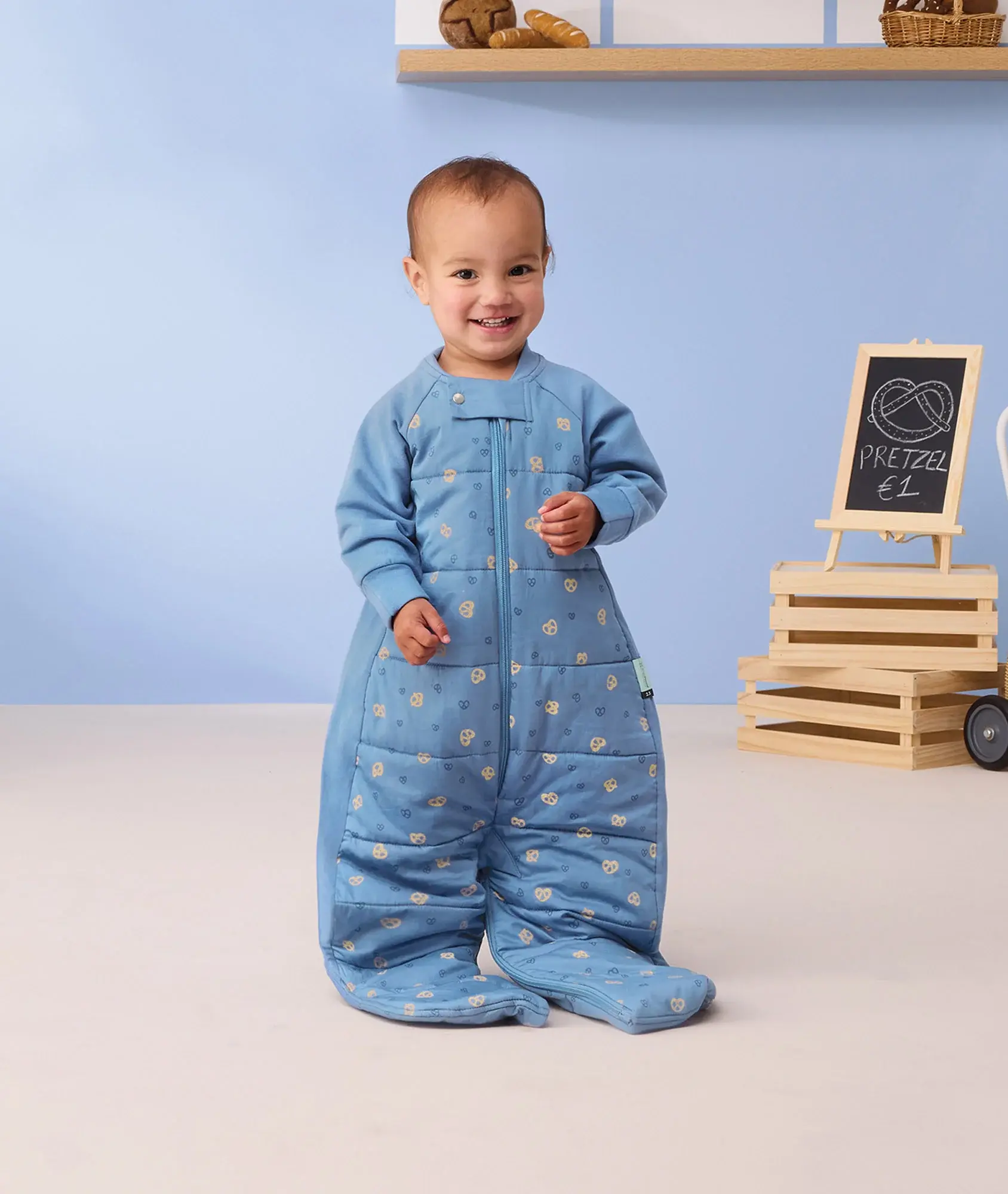 ErgoPouch ErgoPouch Sleep Suit Bag 2.5 TOG Petit Pretzel