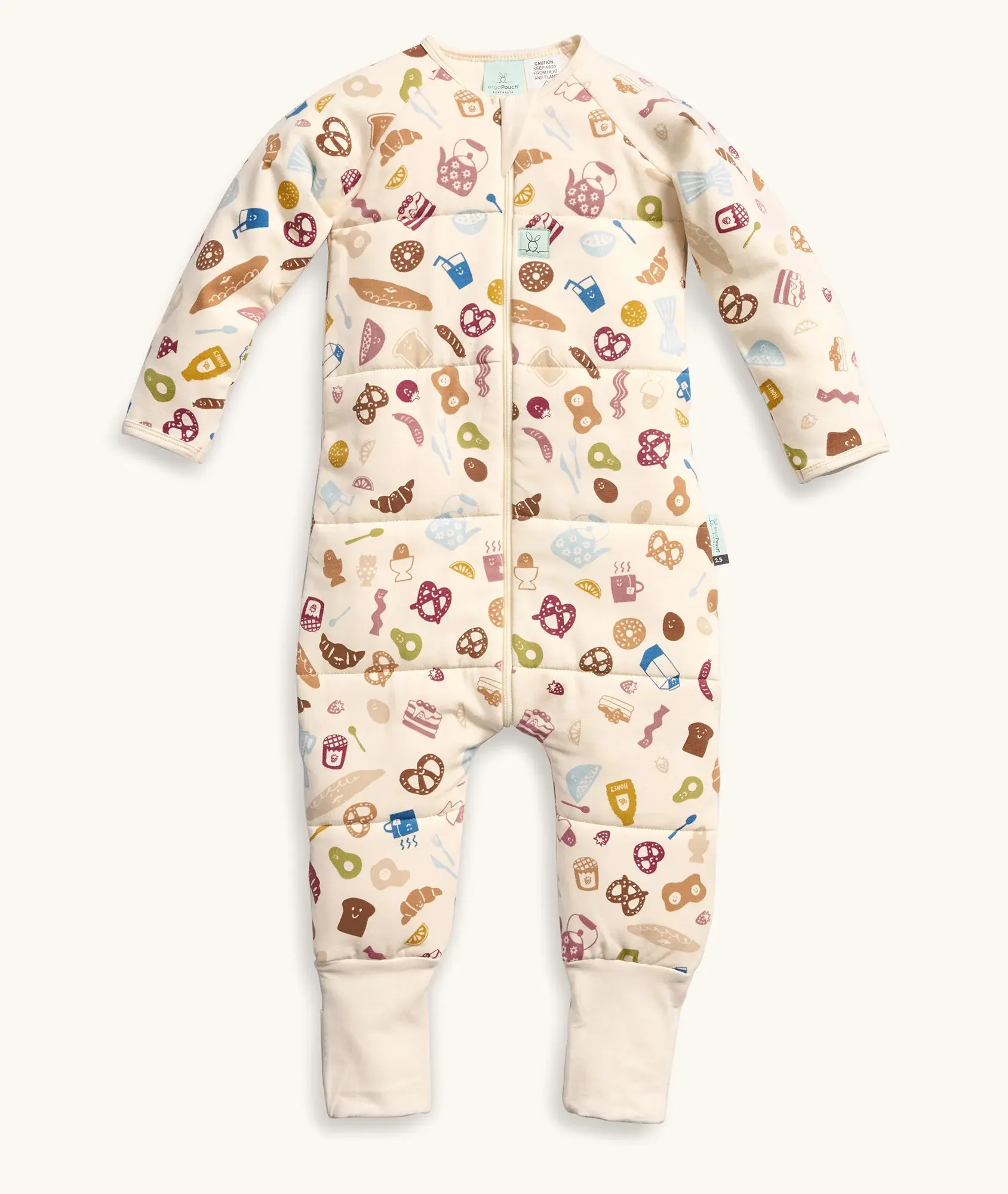 ErgoPouch ErgoPouch Sleep Onesie 2.5 TOG Bon Appetit