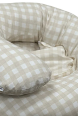 Baby Studio Babystudio The Ultimate Body Pillow - Gingham Beige