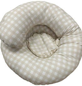 Baby Studio Babystudio The Ultimate Body Pillow - Gingham Beige