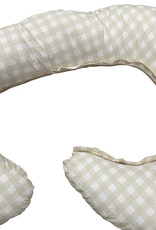 Baby Studio Babystudio The Ultimate Body Pillow - Gingham Beige