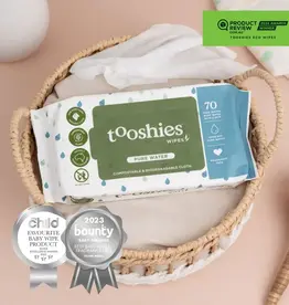 Tooshies Tooshies Pure Water Baby Wipes 70pk