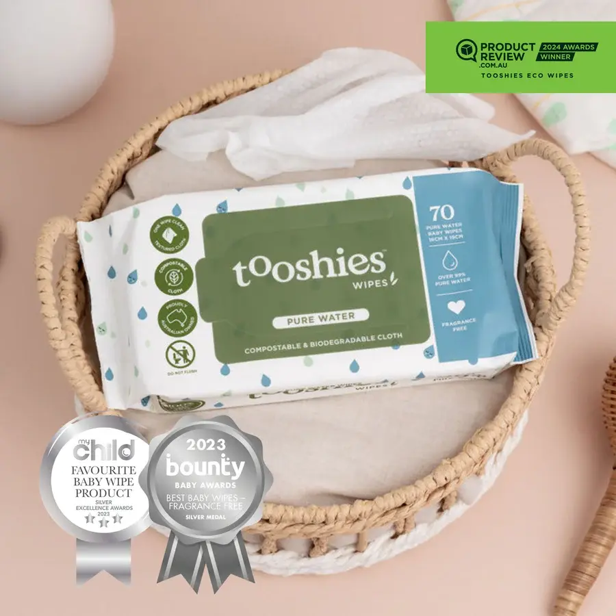 Tooshies Tooshies Pure Water Baby Wipes 70pk