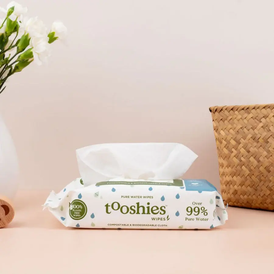 Tooshies Tooshies Pure Water Baby Wipes 70pk