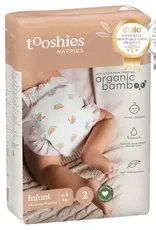 Tooshies Tooshies Organic Bamboo Nappies Size 2 Infant 4-8kg 48pk