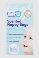 Baby U Baby U Scented Nappy Bags 200pk