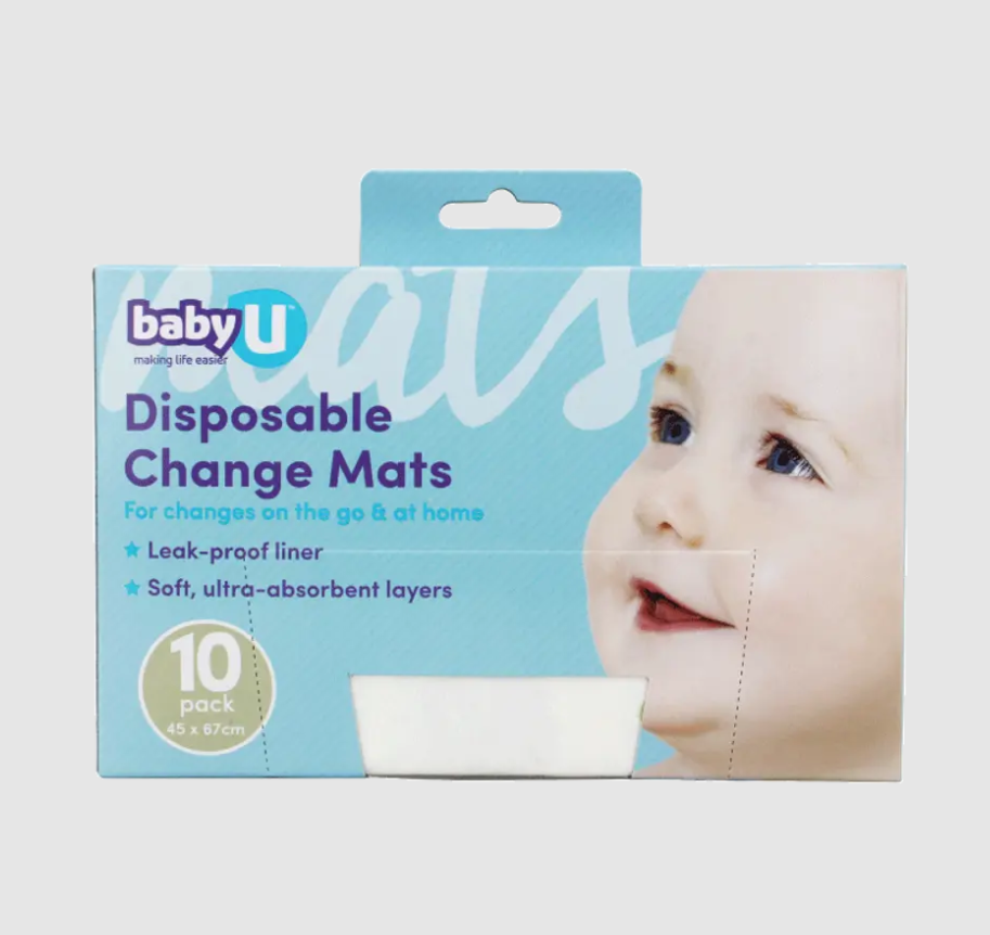 Baby U Baby U Disposable Change Mats 10pk
