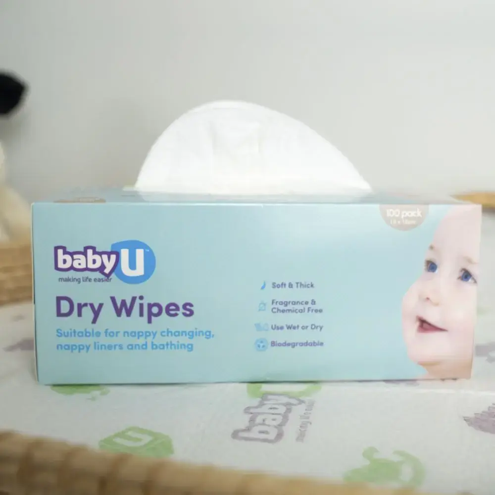 Baby U Baby U Dry Wipes 100pk