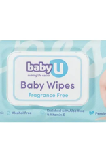 Baby U Baby U Baby Wipes Fragrant Free 80pk