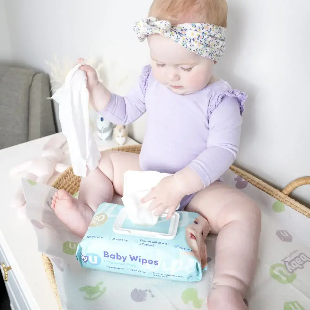 Baby U Baby U Baby Wipes Fragrant Free 80pk