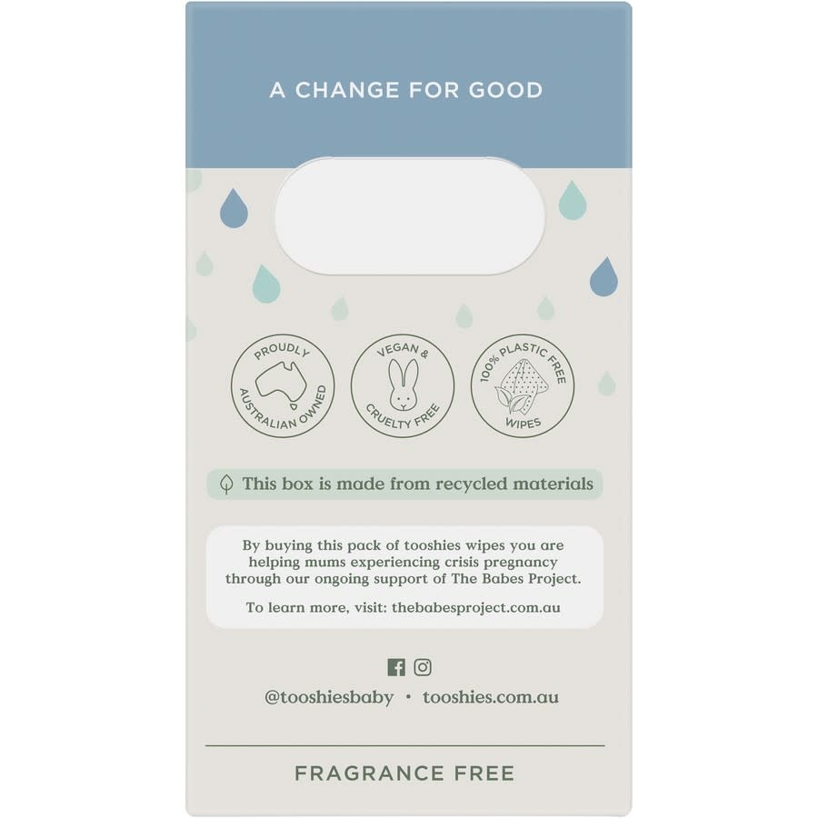 Tooshies Tooshies Pure Water Baby Wipes 280pk