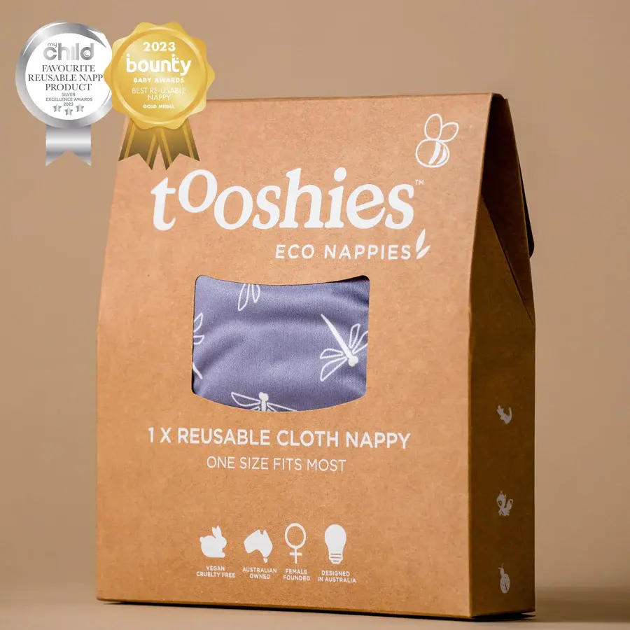 Tooshies Tooshies ECO Reusable Cloth Nappy 1pk