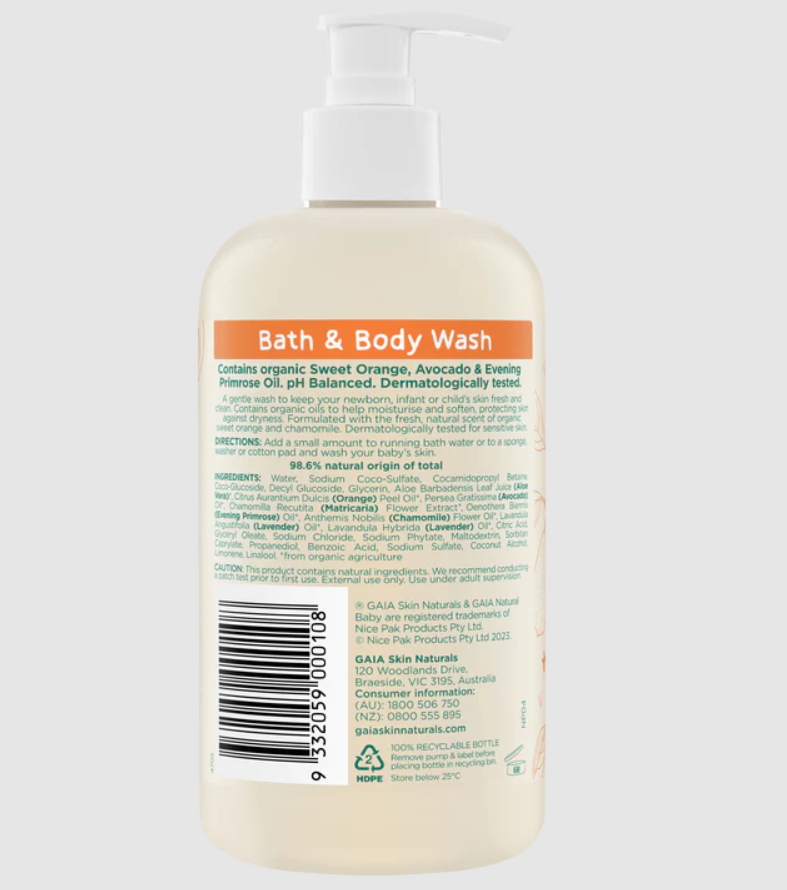 Gaia Gaia Bath & Body Wash 500ml