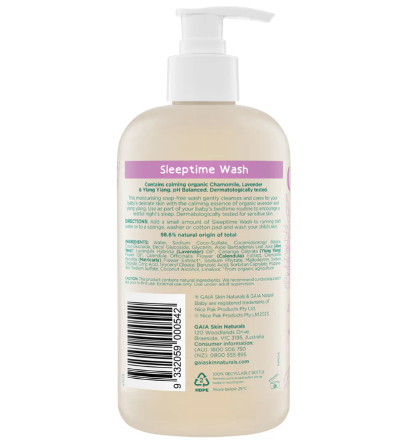Gaia Gaia Sleeptime Bath Wash 500ml