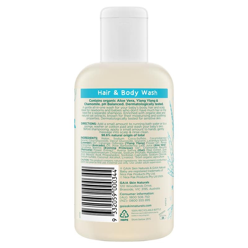 Gaia Gaia Hair & Body Wash 200ml