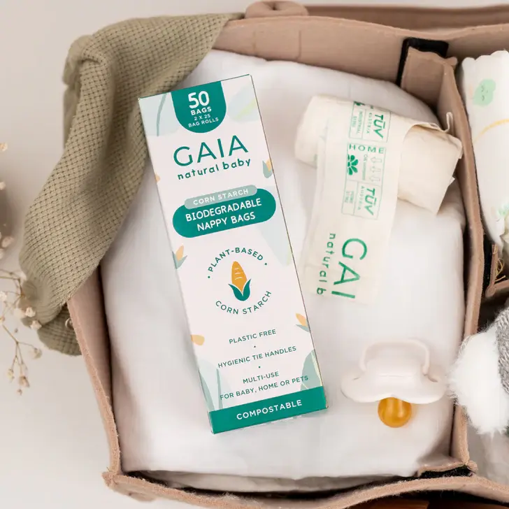 Gaia GAIA Biodegradable Nappy bags 50pk