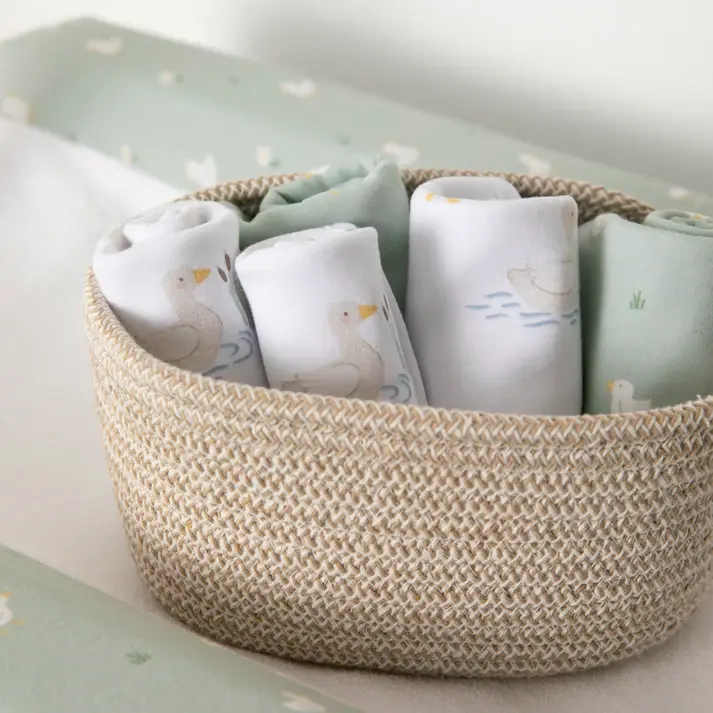 Living Textiles Living Textiles 3 Pack Wash cloths - Goosey Goosey
