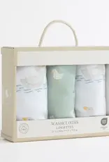 Living Textiles Living Textiles 3 Pack Wash cloths - Goosey Goosey