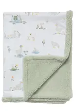 Lively Living Living Textiles Jersey/Sherpa Pram Blanket - Goosey Goosey