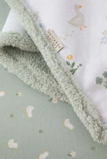 Lively Living Living Textiles Jersey/Sherpa Pram Blanket - Goosey Goosey