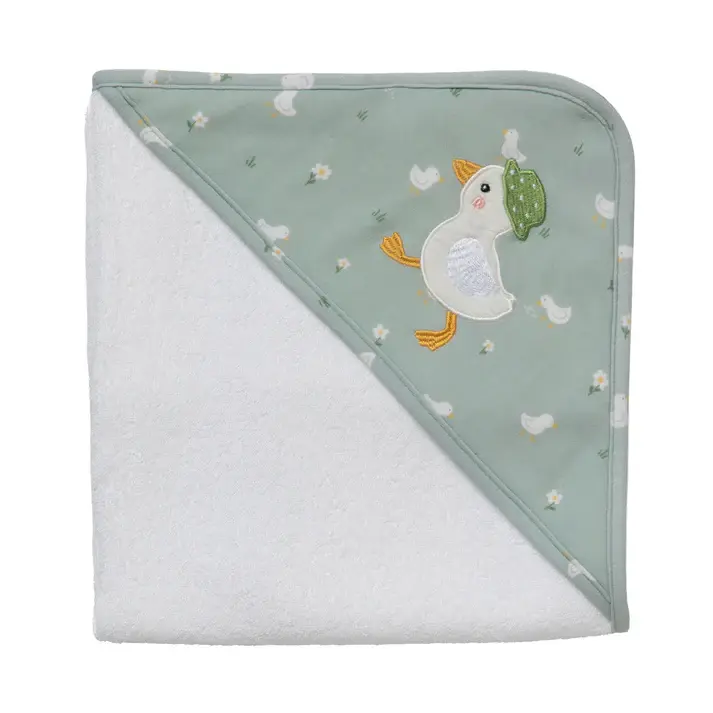 Living Textiles Living Textiles Hooded Towel - Goosey Goosey