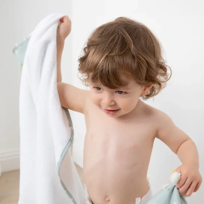 Living Textiles Living Textiles Hooded Towel - Goosey Goosey