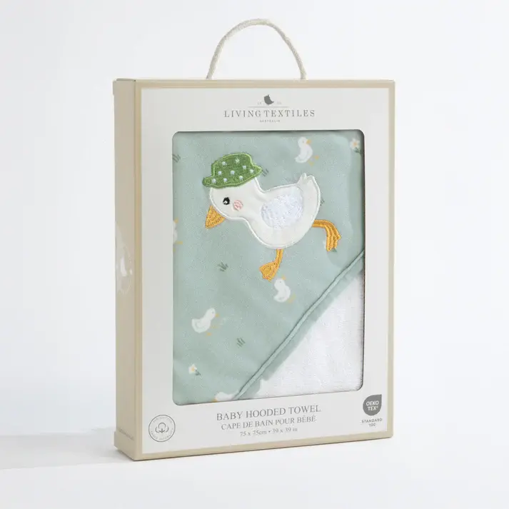 Living Textiles Living Textiles Hooded Towel - Goosey Goosey