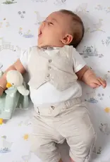 Living Textiles Living Textiles 2 Pack Organic Jersey Bedside Sleeper Fitted Sheets - Goosey Goosey