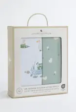 Living Textiles Living Textiles 2 Pack Organic Jersey Bedside Sleeper Fitted Sheets - Goosey Goosey