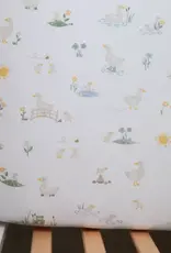 Living Textiles Living Textiles 2 Pack Organic Jersey Cot Fitted Sheets - Goosey Goosey