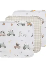 Living Textiles Living Textiles 3pk Wash Cloths Tractor Ride