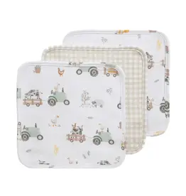 Living Textiles Living Textiles 3pk Wash Cloths Tractor Ride
