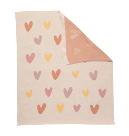 Living Textiles Living Textiles Jacquard Blanket - Bohemian Bliss/ Hearts