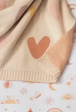 Living Textiles Living Textiles Jacquard Blanket - Bohemian Bliss/ Hearts