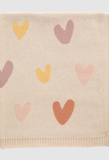 Living Textiles Living Textiles Jacquard Blanket - Bohemian Bliss/ Hearts