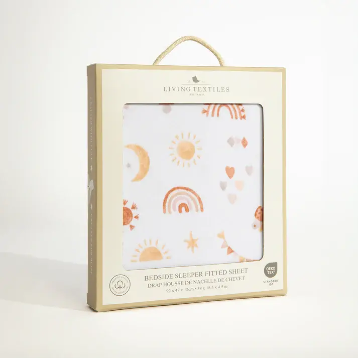 Living Textiles Living Textiles 1-pack Bedside Sleeper Fitted Sheet - Bohemian Bliss