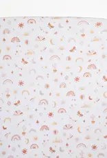 Living Textiles Living Textiles 1-pack Port-a-cot Fitted Sheet & Pillowcase - Bohemian Bliss