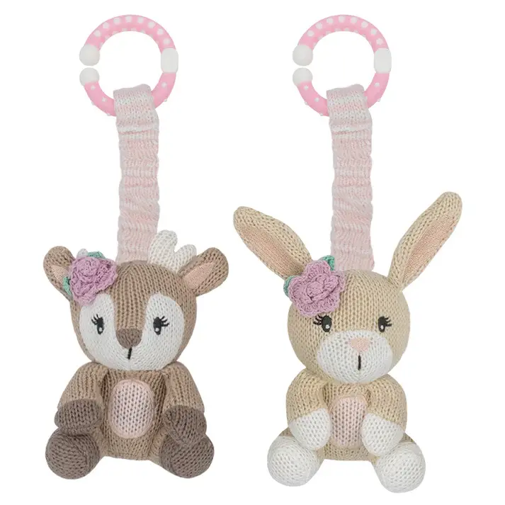 Living Textiles Living Textiles 2pk Stroller Toy Fawn & Bunny