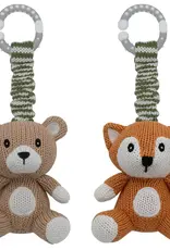 Living Textiles Living Textiles 2pk Stroller Toy Bear & Fox
